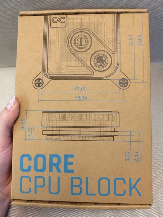 Воден блок за процесор Alphacool Core 1 CPU Waterblock Silver нов