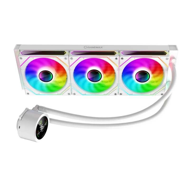 [НОВОЕ] Водяное охлаждение GameMax IceBurg 360 Digital White, 290W TDP
