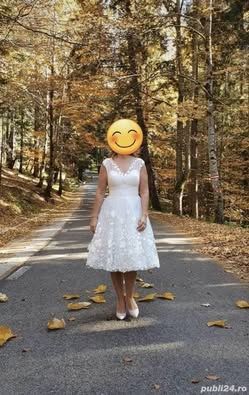 Rochie mireasa alba, ideală nunta/stare civila