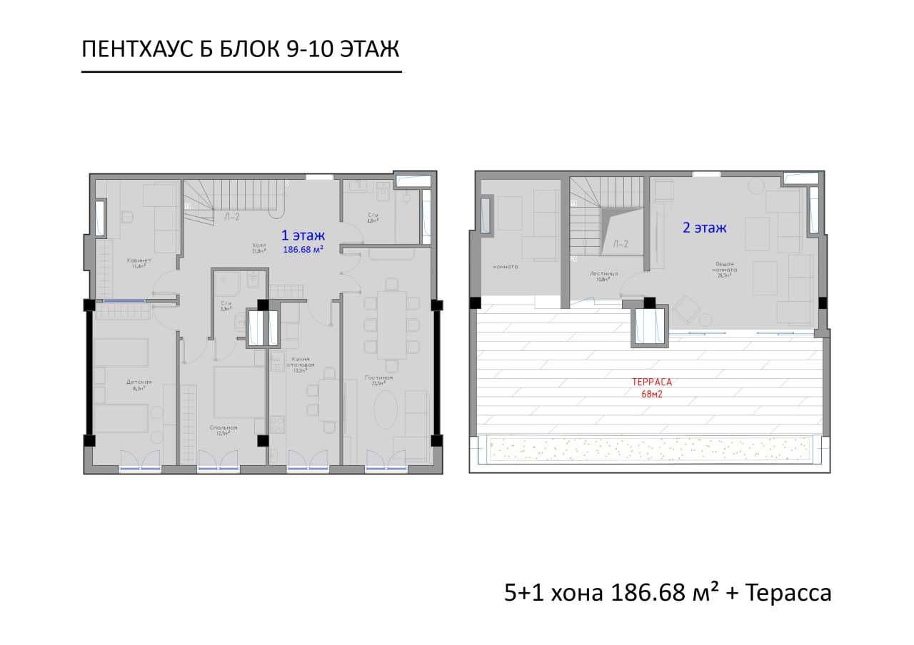 V603 ПРОДАЕТСЯ квартира Pent House ЖК Royal House Ул Шота Руставели
