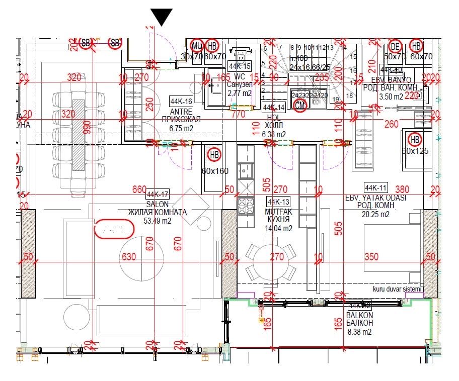 Срочно Продается квартира 5/44-45/51 192м2,60м2 ЖК “Nest One”