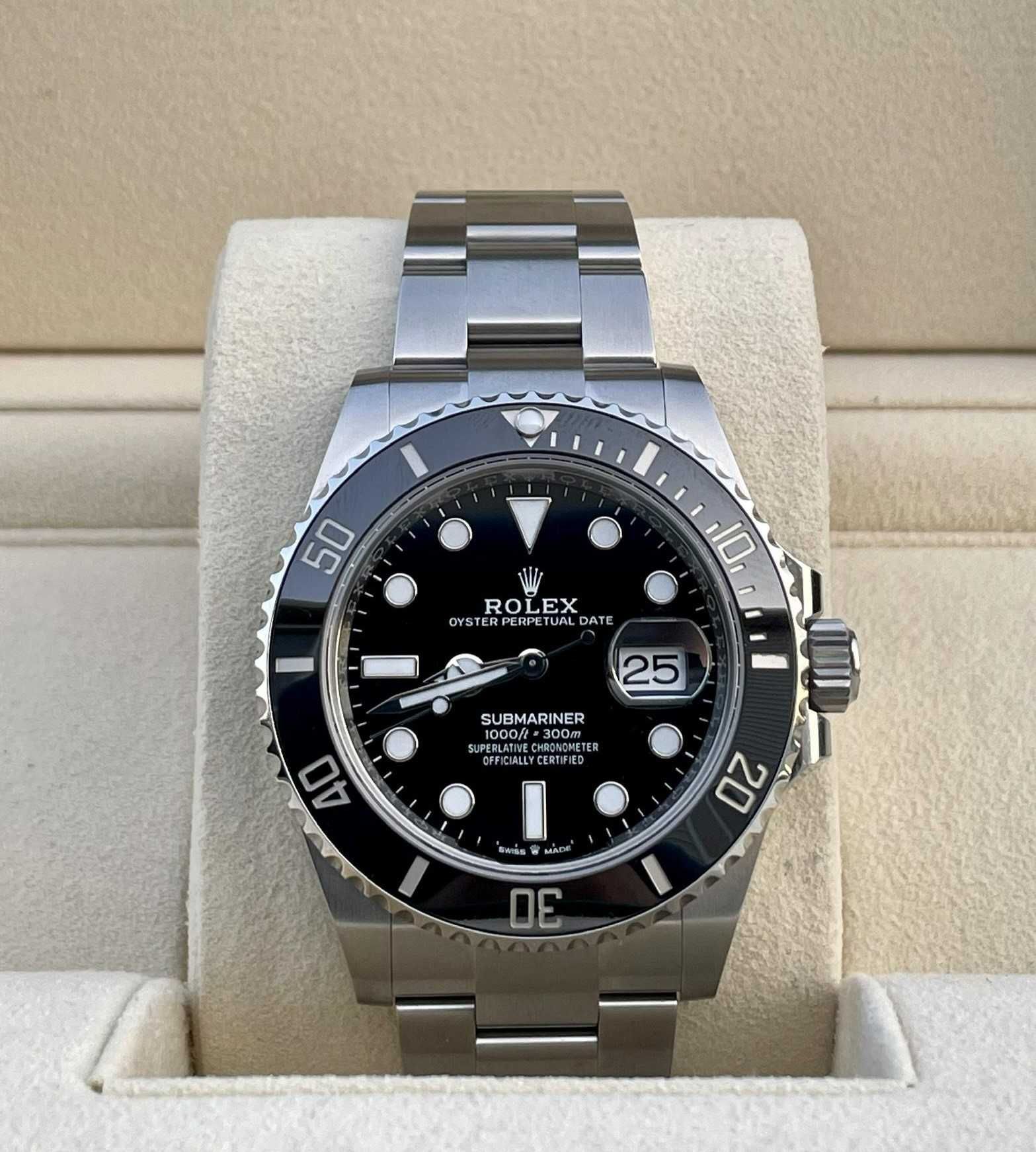 Rolex Submariner Silver-Black-Ceramic Bezel New Automatic/Luxury 2024