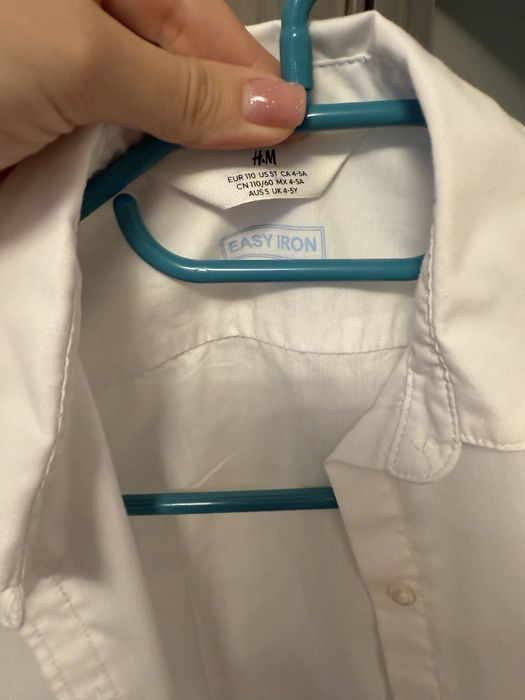 Детски бели ризи H&M  110/116 размер