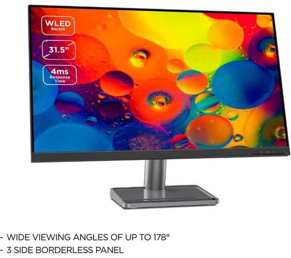 Монитор Lenovo 31.5” 4K UHD IPS FreeSync USB-C Webcam L32p-30