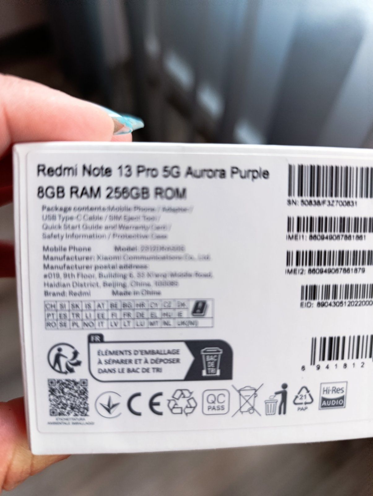Xiomi redmi note 13 pro 5g