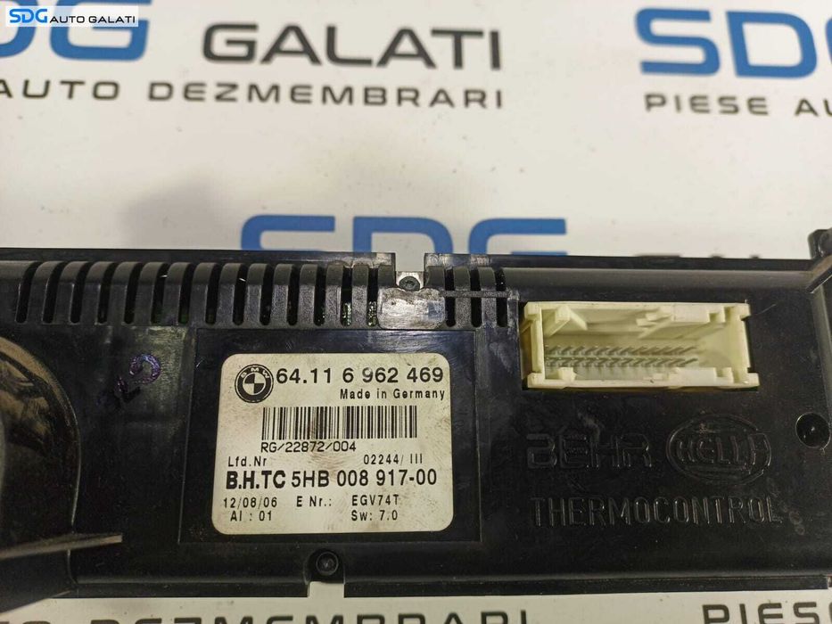 Panou Comanda Aer Conditionat AC Clima Climatronic Mini Cooper R50 R53 2001 - 2006 Cod 64.11 962469 [L1174]