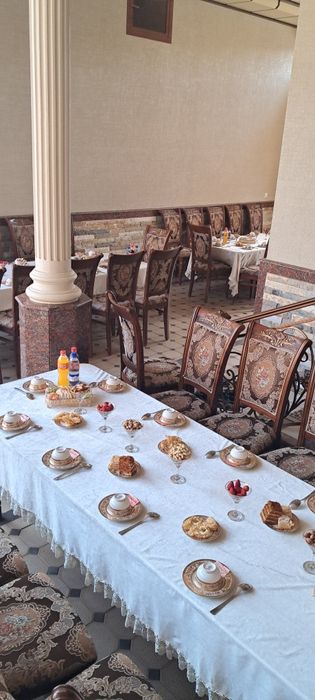 Arzon narxlarda prokat stol stul; chinni idishlar; samavor