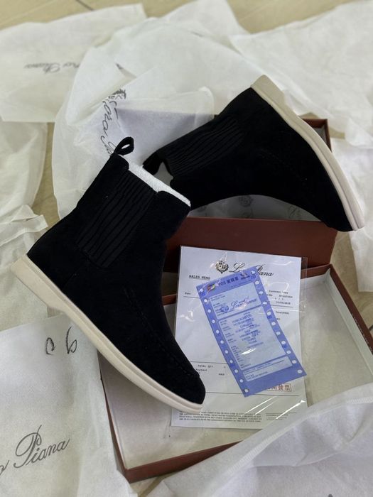 ботинки замшевые loro piano