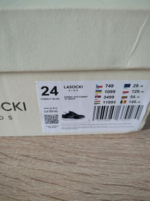 Детски обувки за момче Lasocki Kids естествена кожа  размер 24+подарък