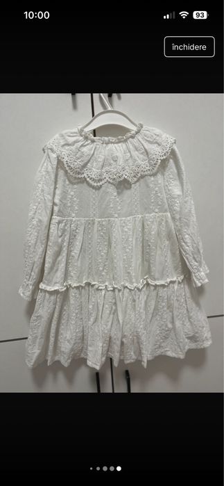 Rochie alba pentru fetite