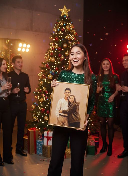 портрет по фото идеальный подарок на Новый год