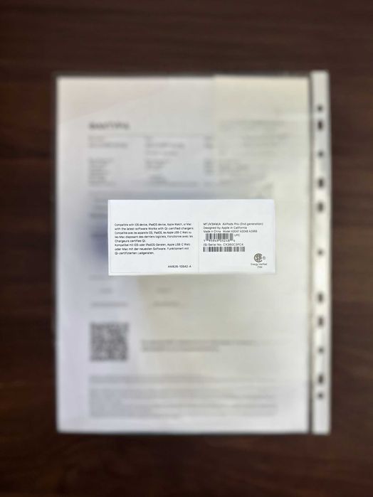 Apple AirPods Pro 2 MagSafe USB-C- Фактура , Касов бон Гаранция 1 год.