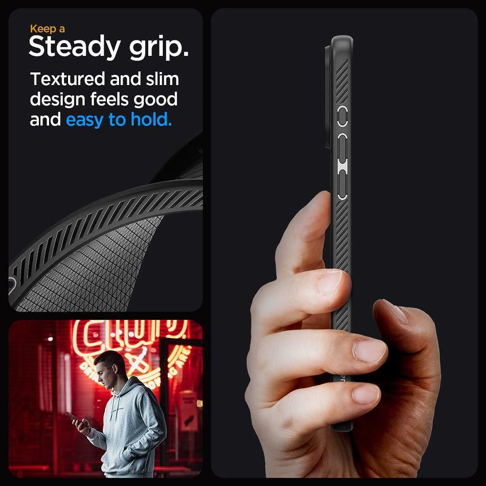 Калъф spigen liquid air за iphone 15 pro max matte black