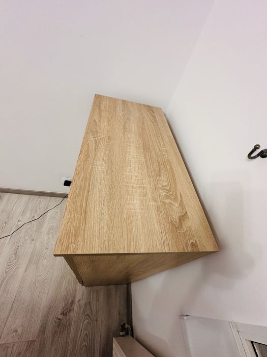 Comodă cu 5 sertare  stejar deschis, fara defecte