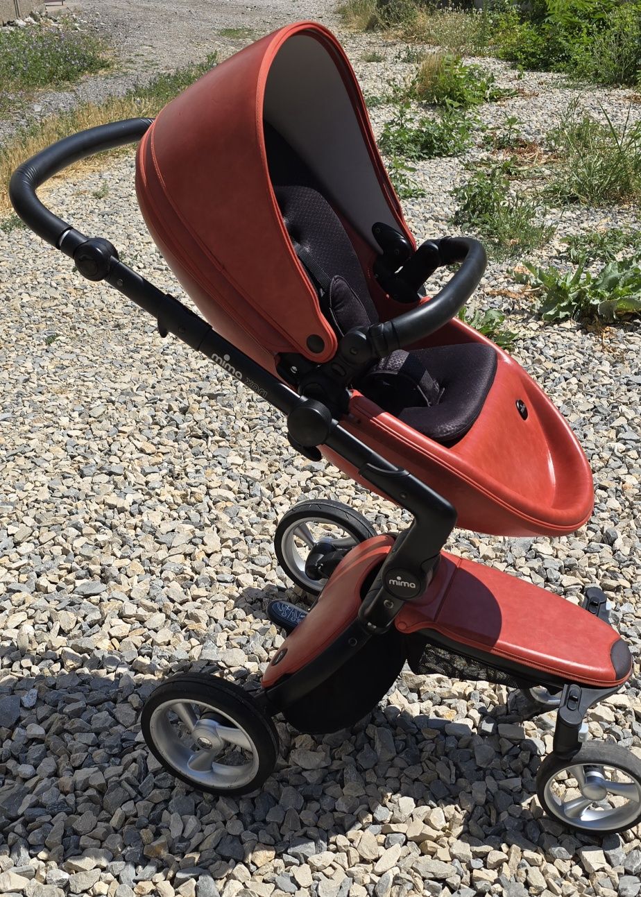 Бебешка количка 2в1 Mima Xari sicilian red
