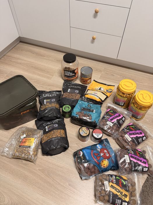 Boilies crap, galeata Fox, alune tigrate, porumb nadit