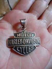 Pandantiv bărbați ,argint 950,Harley Davidson/vintage