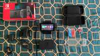 Bundle Consola Nintendo Switch V2 cu Joy-Cons Gri + Accesorii