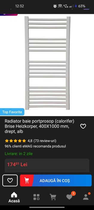 4 x radiatoare baie Heizkorper 1000 x 400