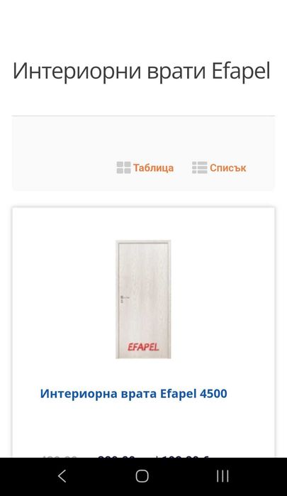 Нова интериорна врата ,подарък брикети.