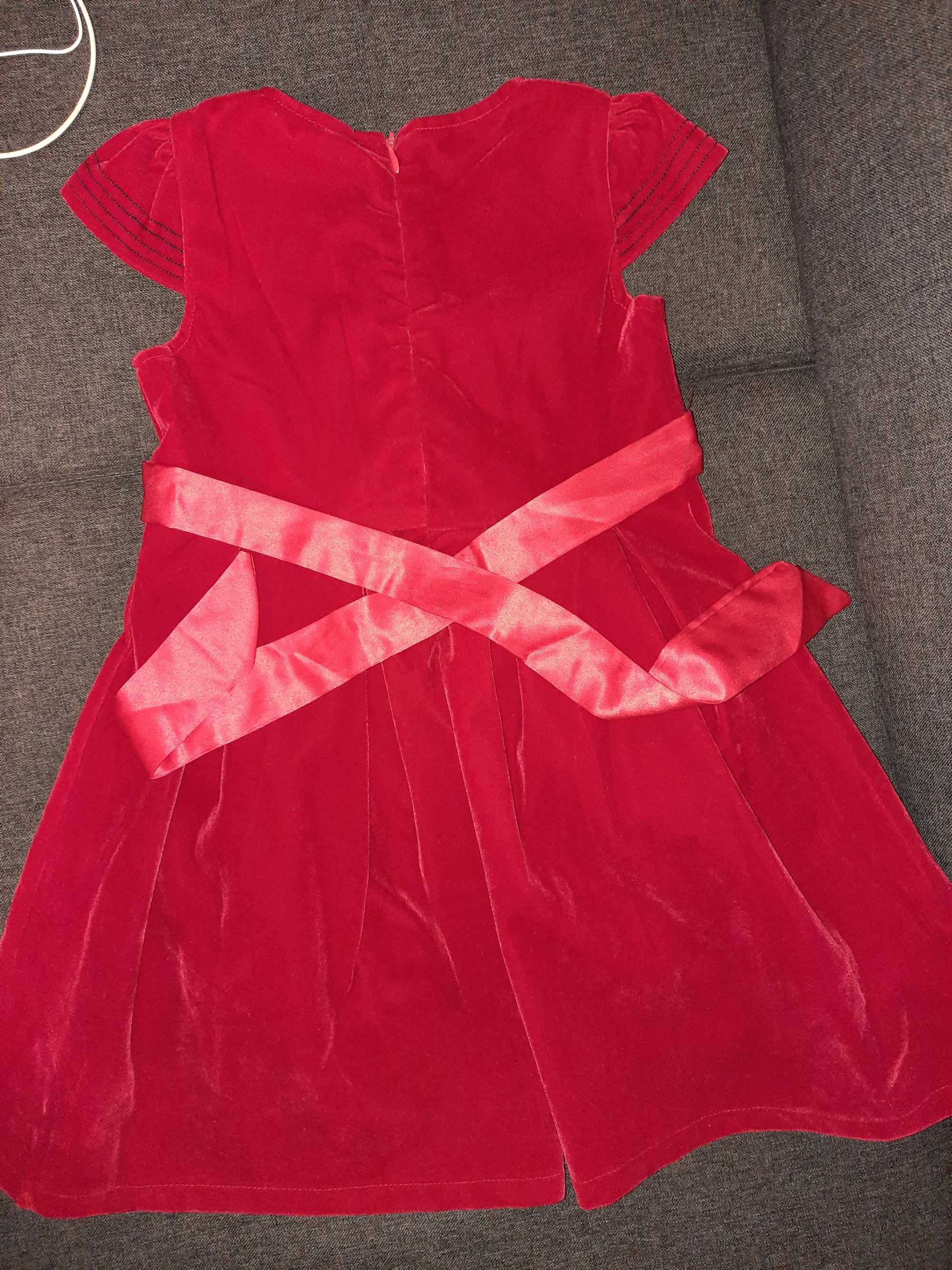 Rochie/rochita rosie catifea Crăciun noua