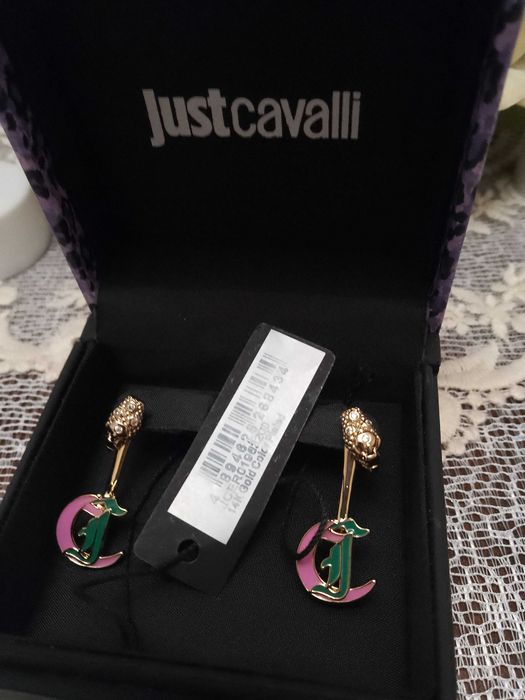 just cavalli нови цветни обеци