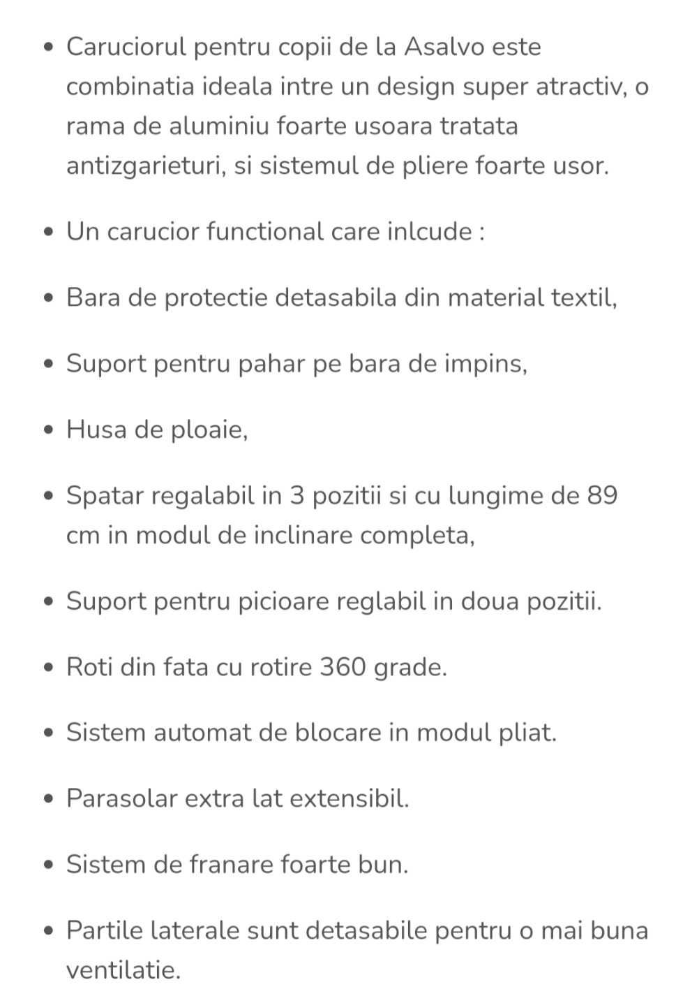 OFERTĂ Cărucior Asalvo roz + rucsac mămici +plasă anti insecte