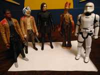 Figurine Star Wars originale K.Finn,Jar J Binks,Trooper-alb si negru