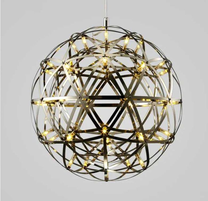 Lustra metalica aurie Quasar