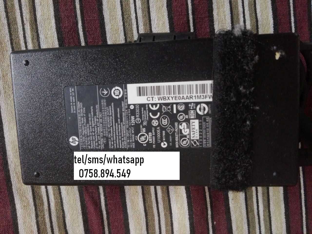 Incarcator laptop HP 19.5V mufa cu pin pe mijloc