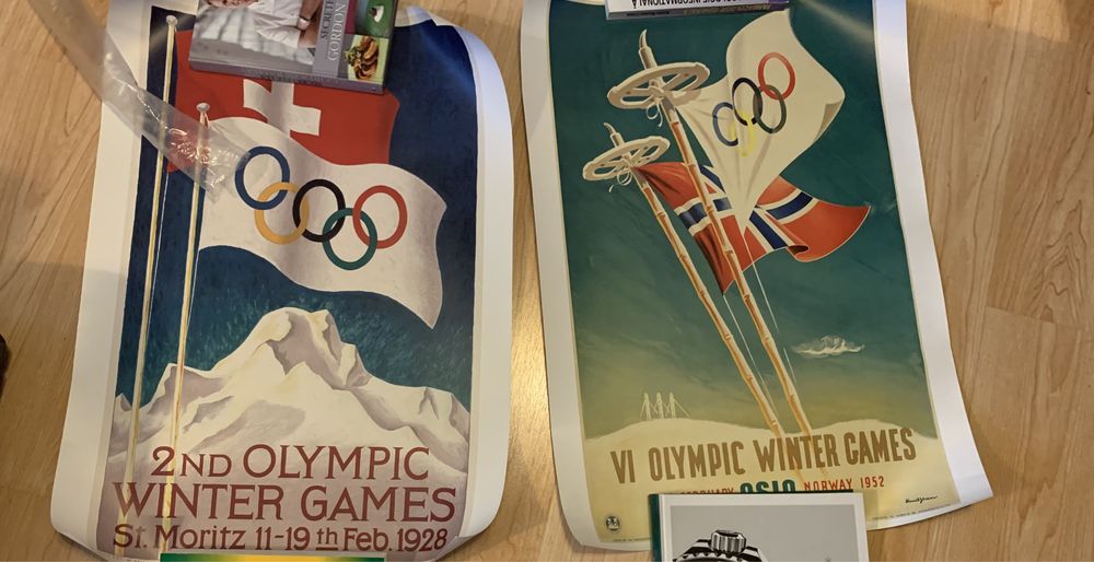 Vand postere de la olimpiade de iarna, St Moritz si Oslo