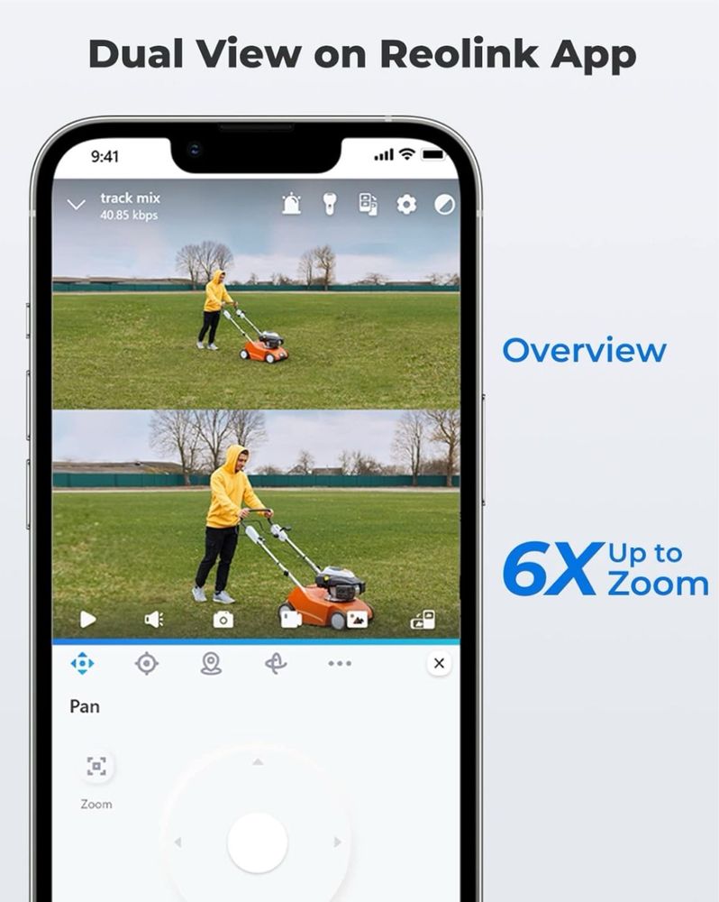 Reolink TrackMix WIFI (W760) 8MP 4K Видео Камера с два обектива LED