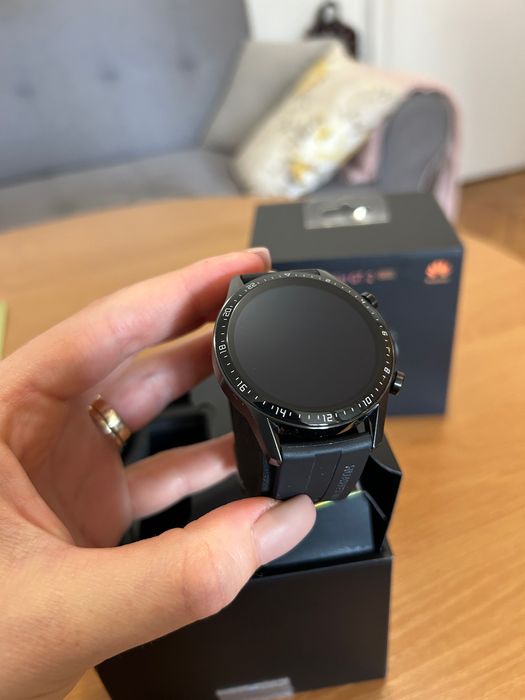 Huawei Watch GT2, 46 mm, Silicone strap, Matte Black