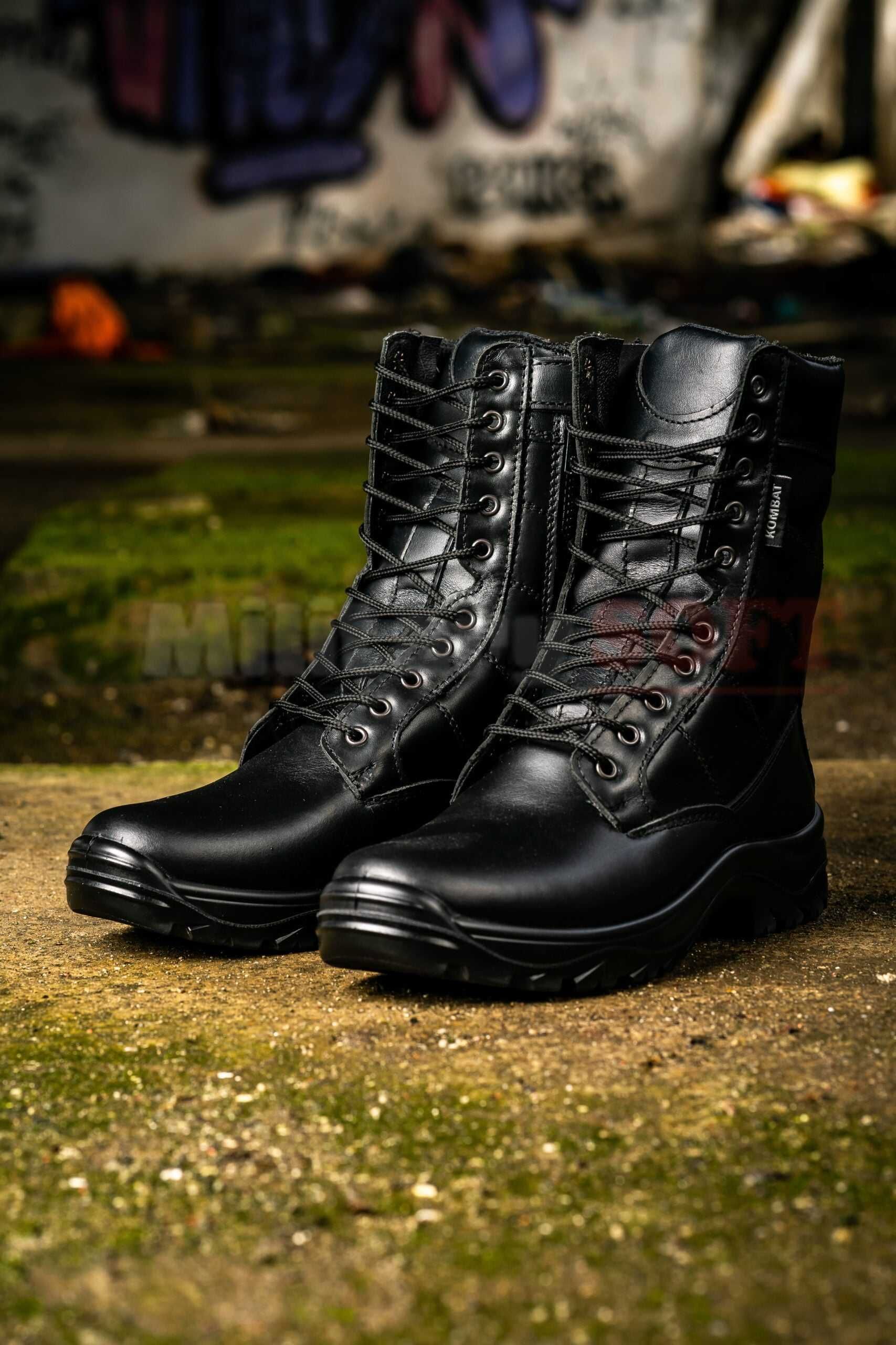 Bocanci militari din piele