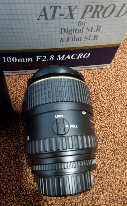 Tokina AT-X PRO 100 /2,8 MACRO за Nikon
