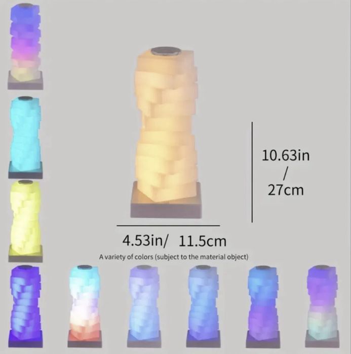 Lampă RGB cu 7 culori – lampă de ambient modernă