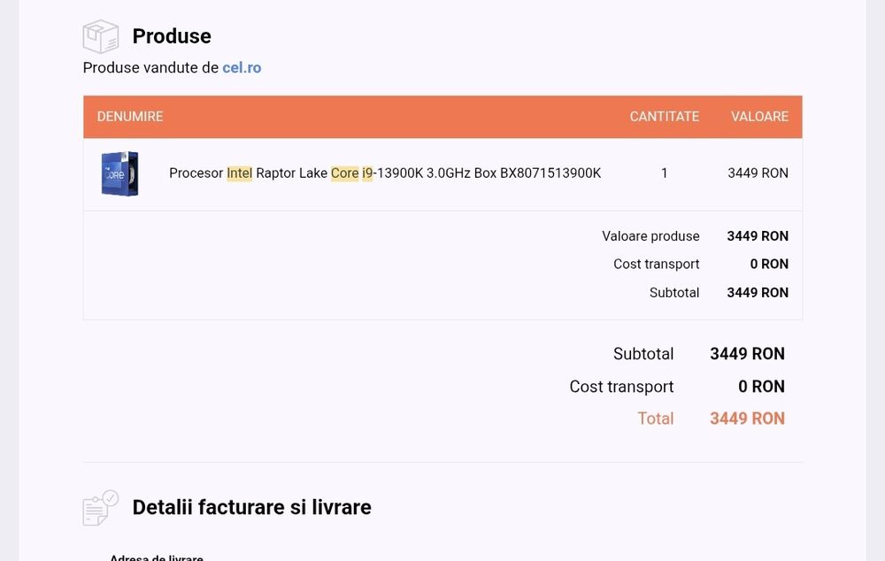 Pachet placa de baza Asus z790 Wifi+proceaor intel i913900k