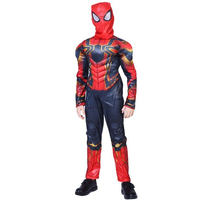 Set costum Iron Spiderman IdeallStore®, New Era, 7-9 ani si sabie LED