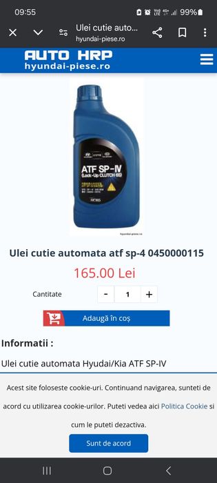 Ulei cutie automată ATF SP-IV Kia -Hyundai