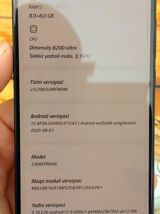 Xiaomi 13 T 8+8 256 xolati yaxshi buzulmagan alishmagan