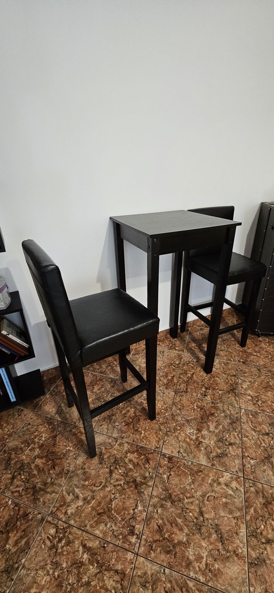 Masa și scaune lemn tip Bar(lemn)