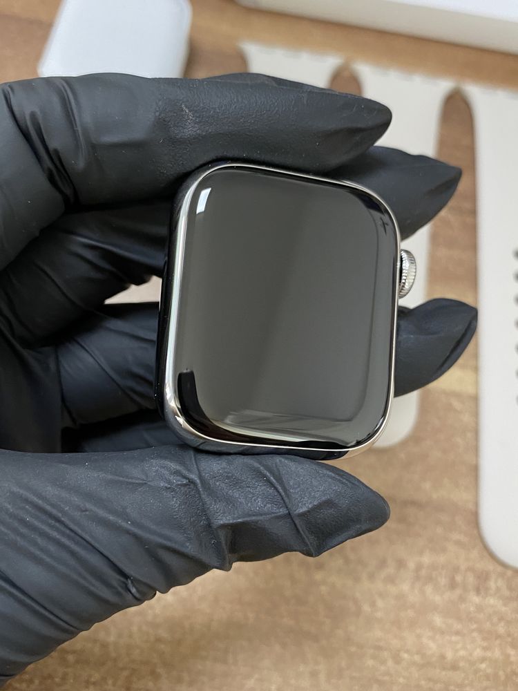 Apple Watch Seria 7 / Stainless Steel / GPS + Cellular / 41 mm / Nou |