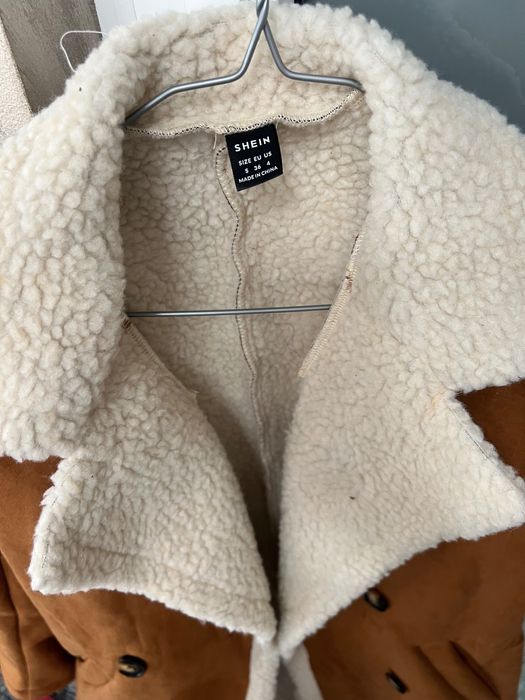 Palton imblanit Shein