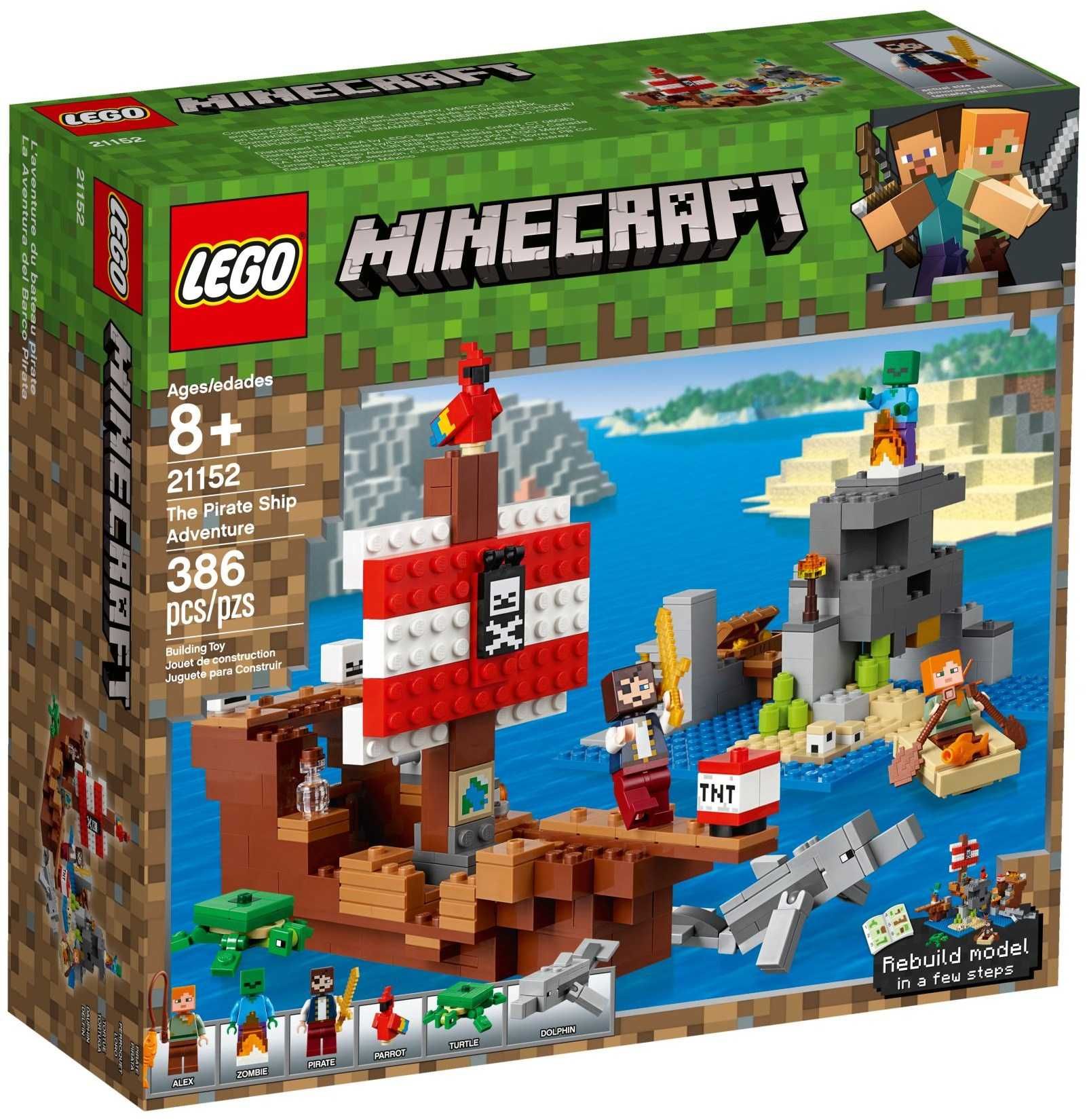 LEGO Minecraft 21152 - Aventura corabiei de pirați - NOU sigilat
