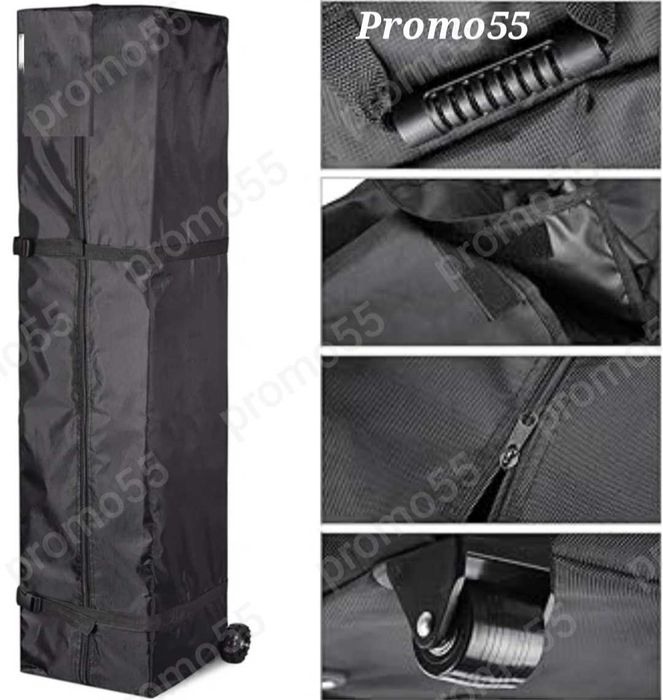 Калъф за сгъваема шатра хармоника, с колелца и две дръжки