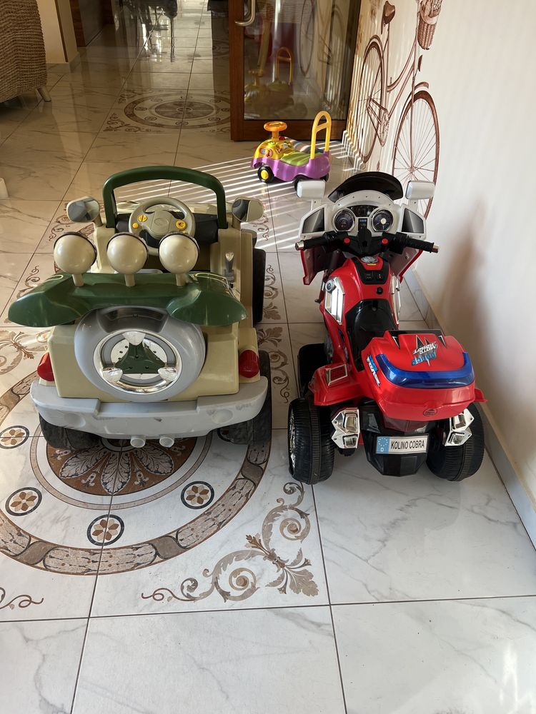 Детски акумулаторен мотор(продаден)и джип