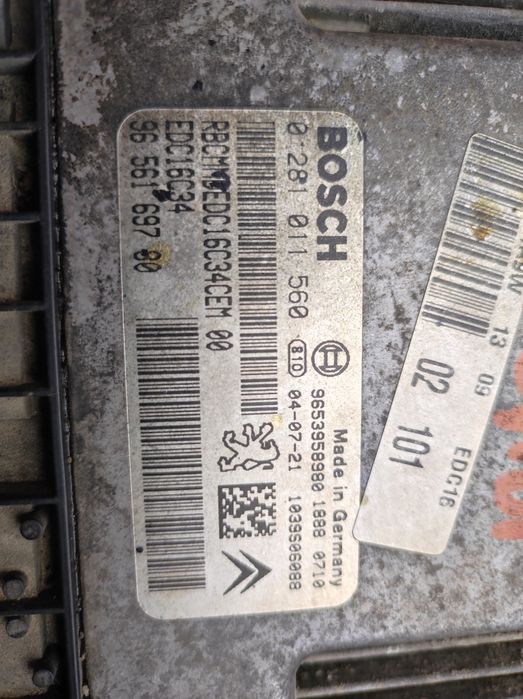 Компютър+BSi модул+ключ за Пежо-206,1.6HDI(фейслифт)