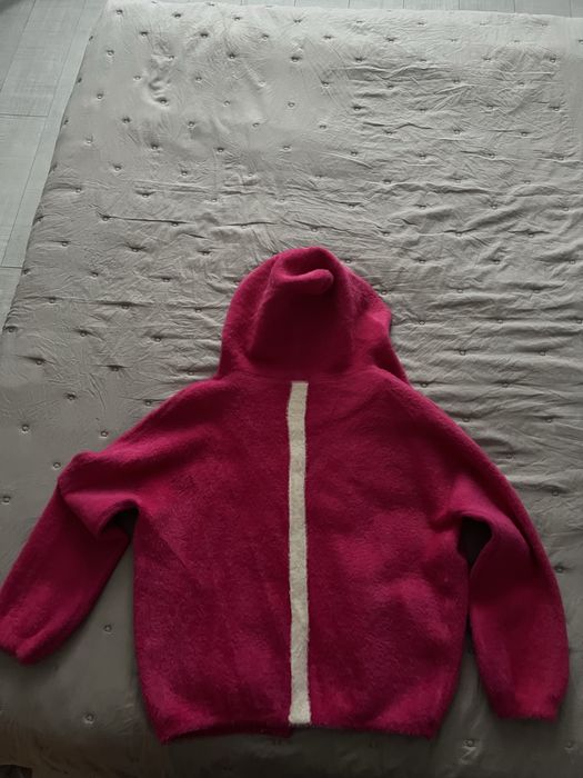 Дамска кашмирена жилетка в цикламено