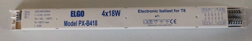 Balast electronic neon T8 4x18 Watt