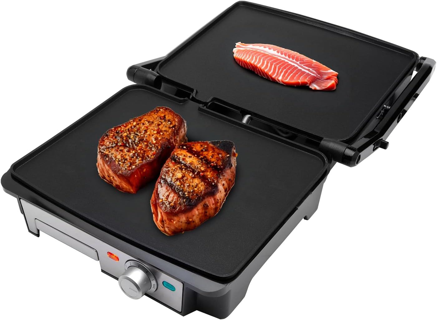 Grill electric SOGO 2000W cu placi antiaderente 180° | 136435